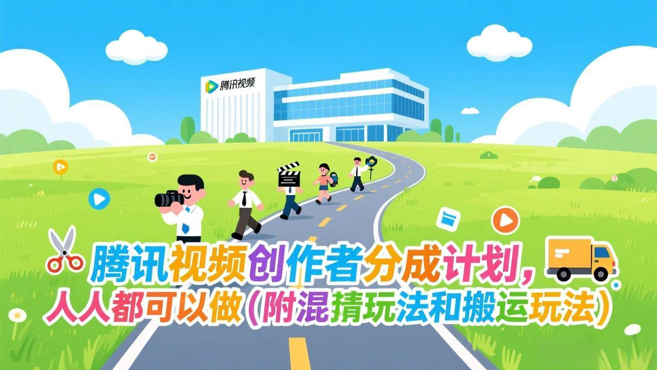 （17137期）腾讯视频创作者分成计划，人人都可以做（附混剪玩法和搬运玩法）-中创资源网