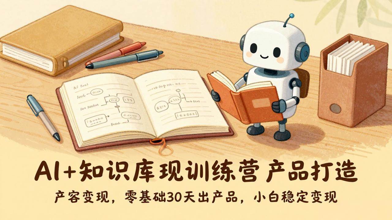 (17323期)AI+知识库变现训练营,产品打造、内容创作、全平台变现,零基础30天出产品,小白稳定变现 (17323期)AI+知识库变现训练营,产品打造、内容创作、全平台变现,零基础30天出产品,小白稳定变现