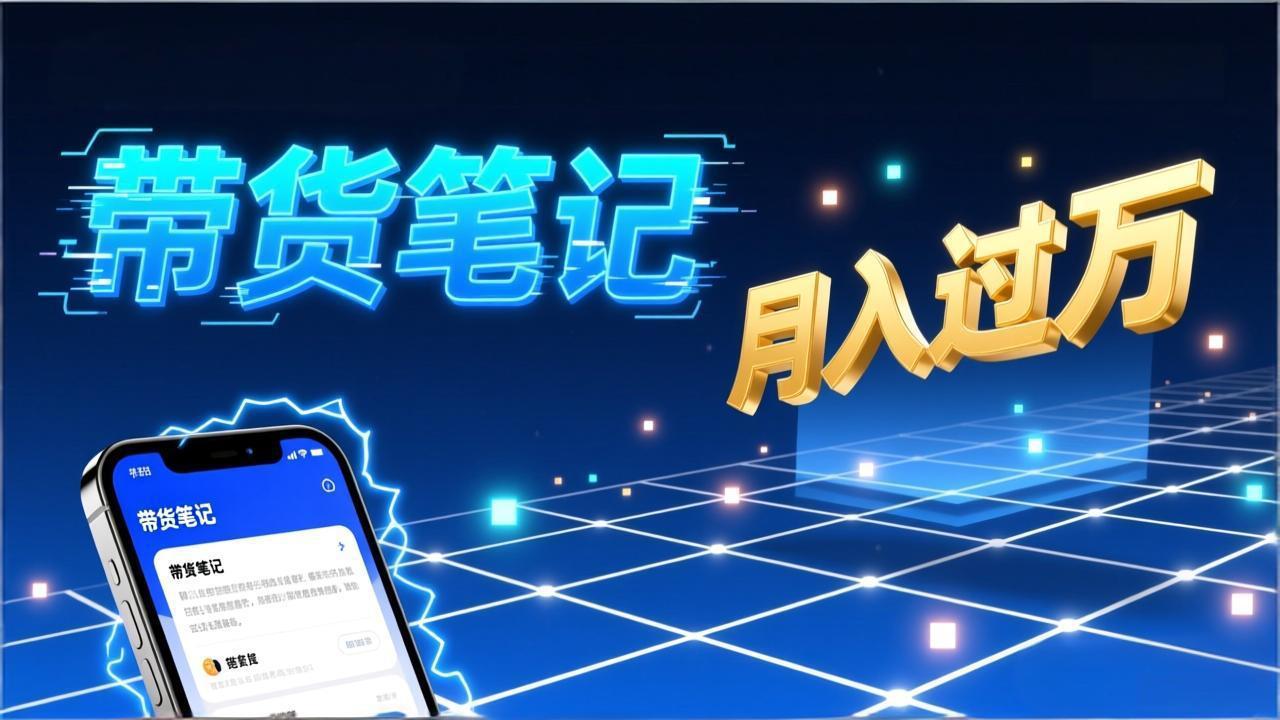 小红书爆款笔记带货实战：拆解封面标题正文全要素，手把手教你单篇笔记带货月入过万-中创资源网