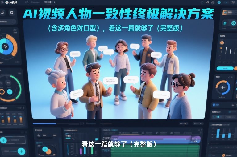 AI视频人物一致性终极解决方案（含多角色对口型），看这一篇就够了（完整版）-中创资源网