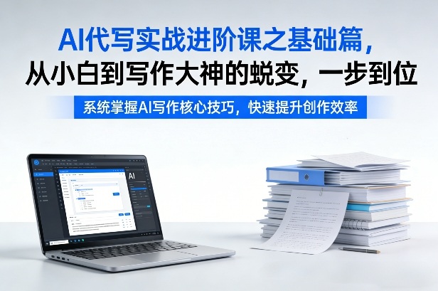 AI代写实战进阶课之基础篇，从小白到写作大神的蜕变，一步到位【揭秘】-中创资源网