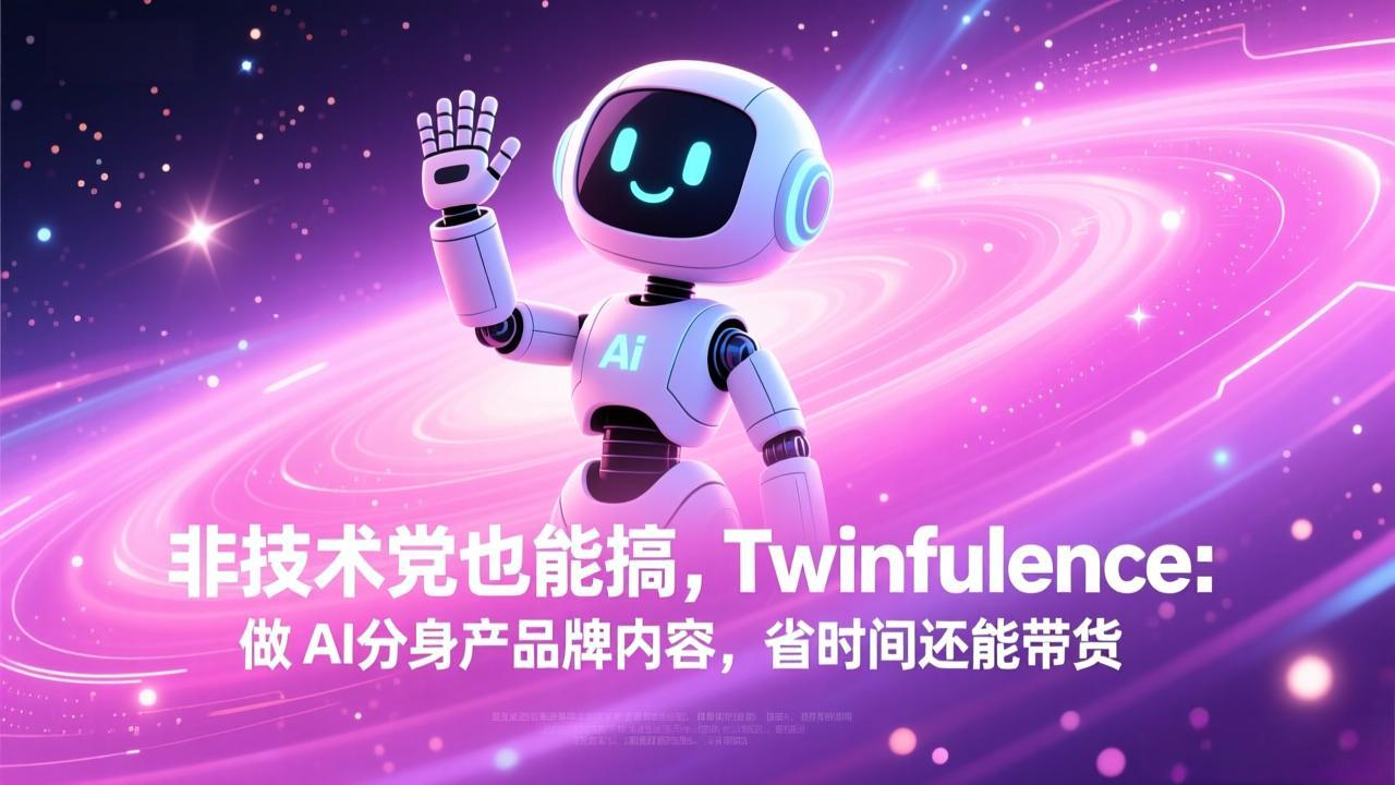 非技术党也能搞!Twinfluence:做 AI 分身产品牌内容,省时间还能带货-中创资源网