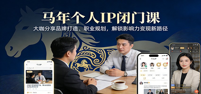 马年个人IP闭门课，大咖分享品牌打造、职业规划，解锁影响力变现新路径-中创资源网
