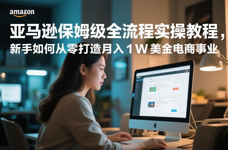 亚马逊保姆级全流程实操教程，新手如何从零打造月入1W美金电商事业-中创资源网