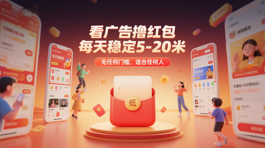 看广告撸红包，每天稳定5-20米，无任何门槛，适合任何人-中创资源网