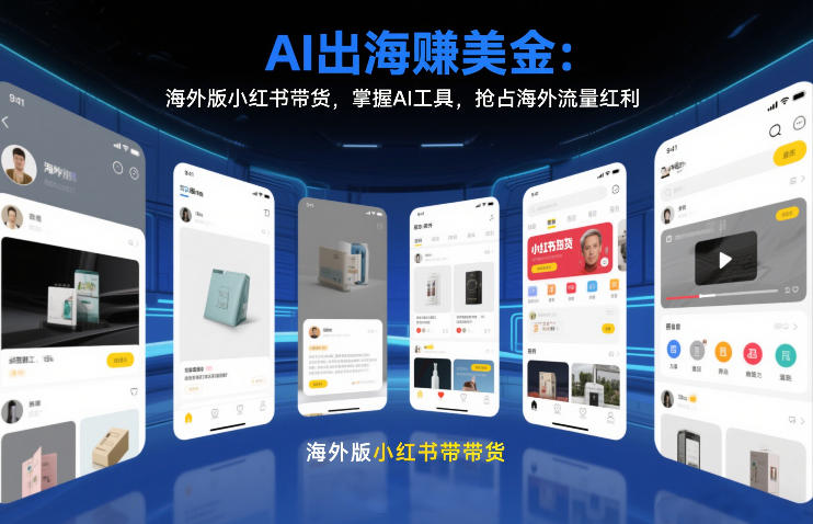 AI出海賺美金：海外版小红书带货，掌握AI工具，抢占海外流量红利(更新2026)-中创资源网