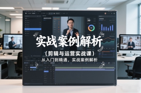 剪辑与运营实战课，从入门到精通，实战案例解析（更新2026）-中创资源网