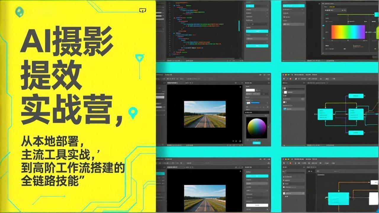 （17393期）AI+摄影提效实战营，从本地部署，主流工具实战，到高阶工作流搭建的全链路技能-中创资源网