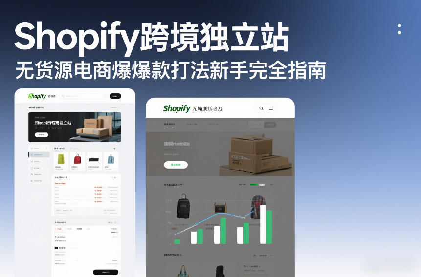 Shopify跨境独立站无货源电商爆款打法新手完全指南-中创资源网