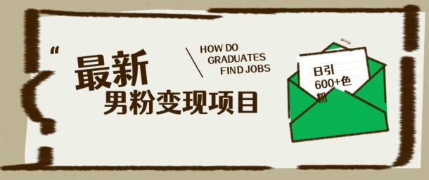 最新男粉变现项目，日引100+S粉，流量爆炸，小白轻松上手-中创资源网