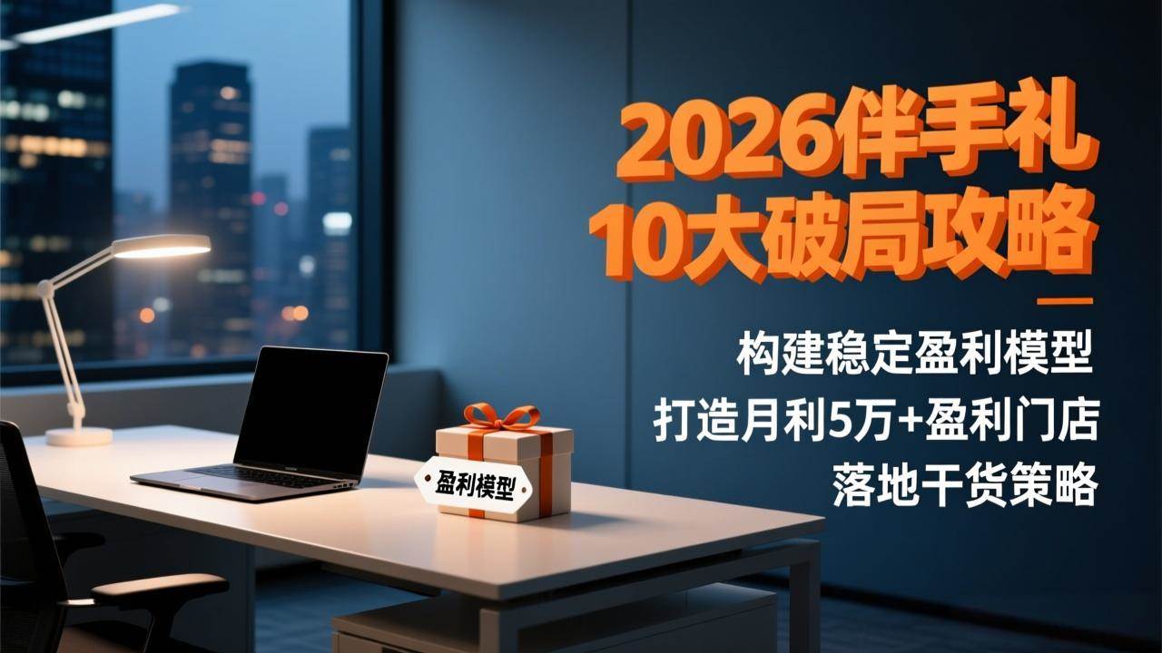 （17191期）2026伴手礼10大破局攻略：构建稳定盈利模型，打造月利5万+盈利门店，落地干货策略-中创资源网