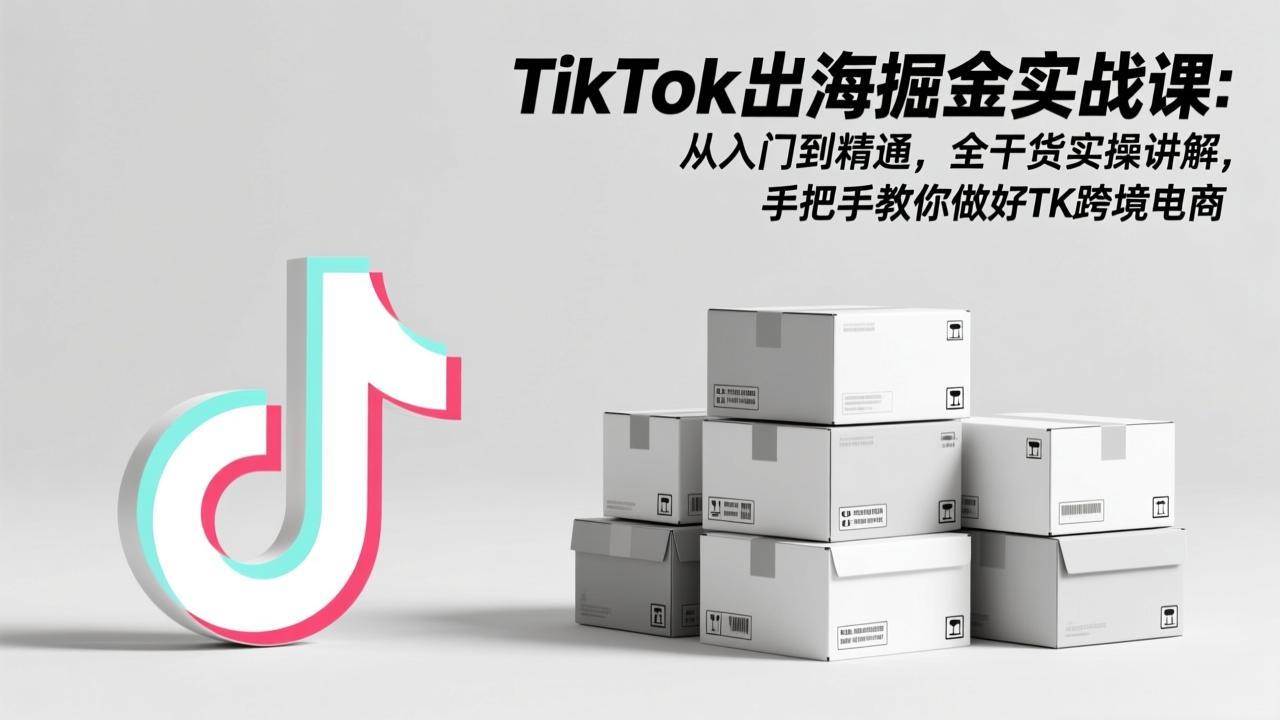 （17368期）TikTok出海掘金实战课：从入门到精通，全干货实操讲解，手把手教你做好TK跨境电商-中创资源网