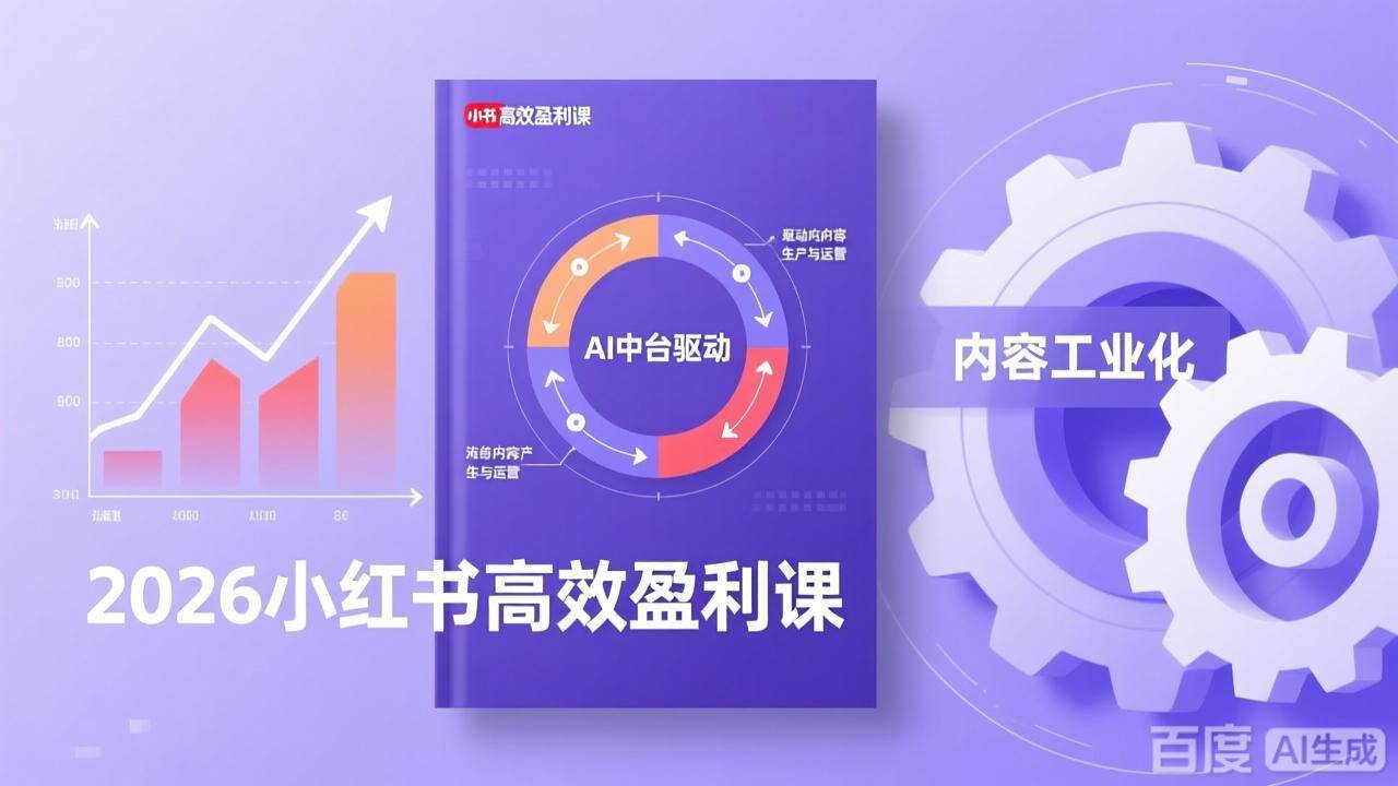 （17291期）2026小红书高效盈利课，流量双引擎+内容工业化+AI中台驱动，构建可复制的千万级营收模型-中创资源网
